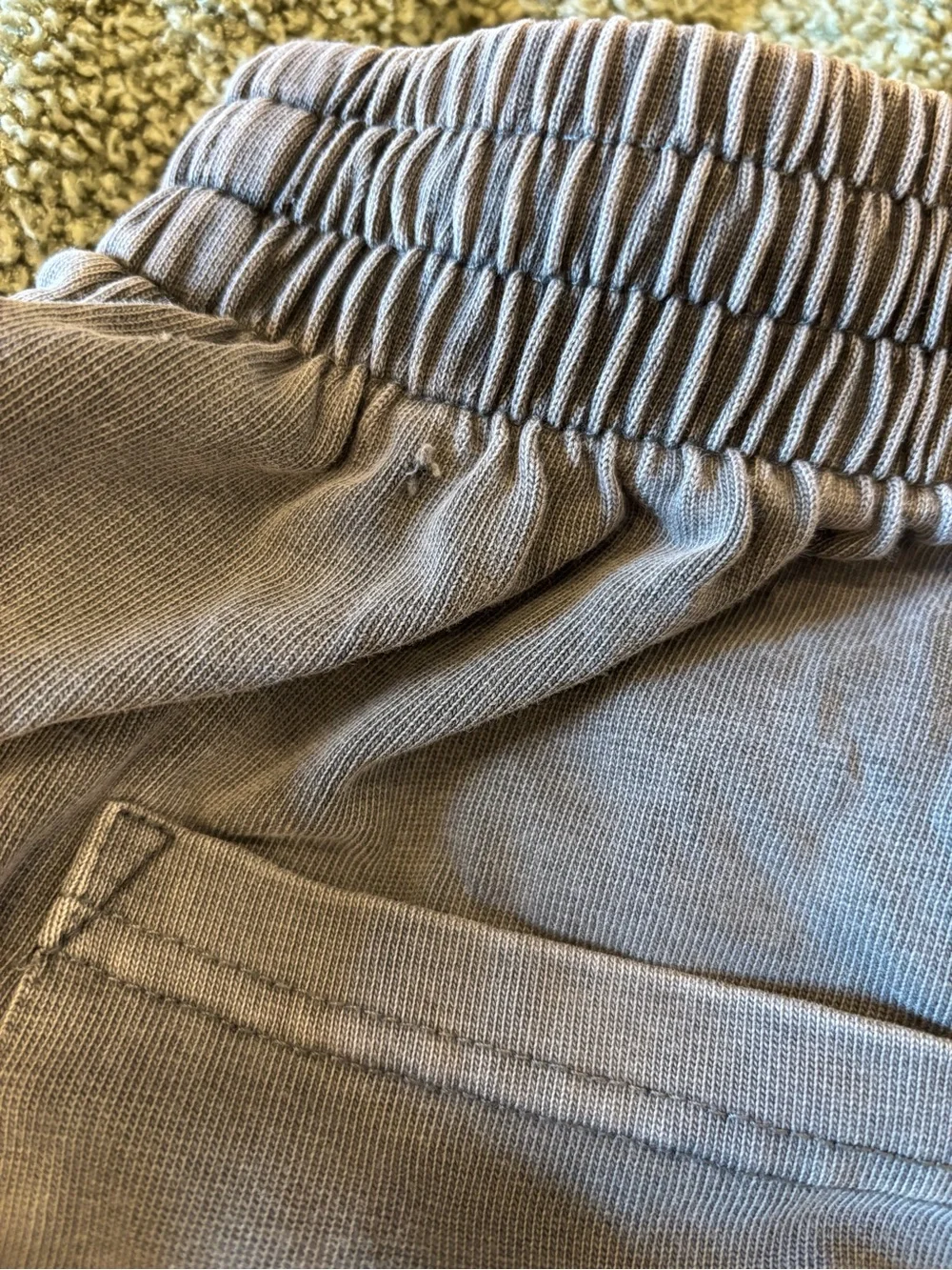 retro MasonPrince Wide-Leg Elastic Waist Pull On Sweatpant zipper Streetwear Sz1
